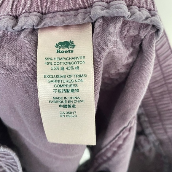 𝅺roots Hemp Collection Purple Shorts with Pockets, Womens XS, Good Condition - Picture 6 of 6